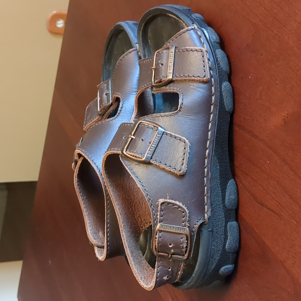 Birkenstock Tatami Brown Leather Sandals Nebraska